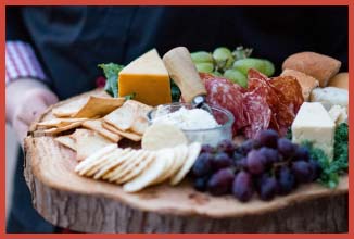 RollN Coal BBQ Catering | Abbotsford BC | Cheese and Crackers Plate